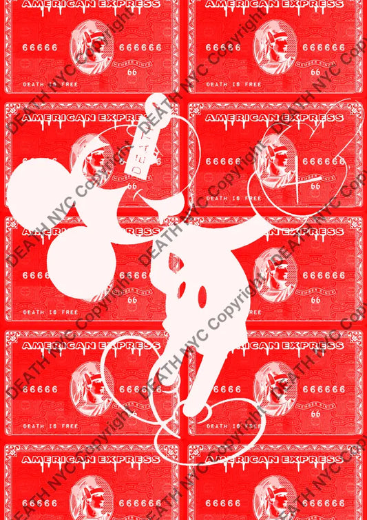 ’Finger Card Red W’ 45X32Cm (Hc Edition) (2017) Art Print