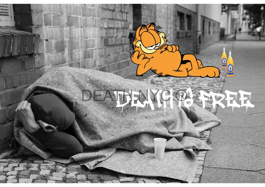 Garfield Drunk (Edition Of 100) (2020) Art Print