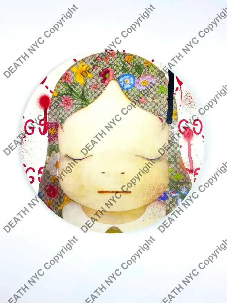 Gg Round Original Wooden Canvas (2020) 30Cm Art Print