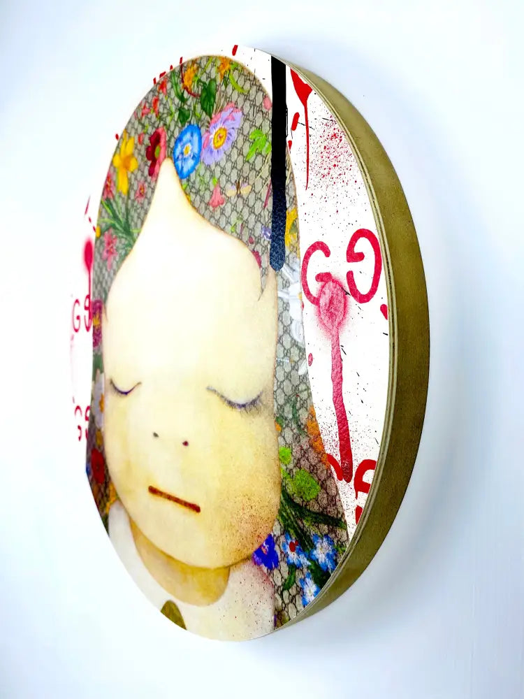 Gg Round Original Wooden Canvas (2020) 30Cm Art Print
