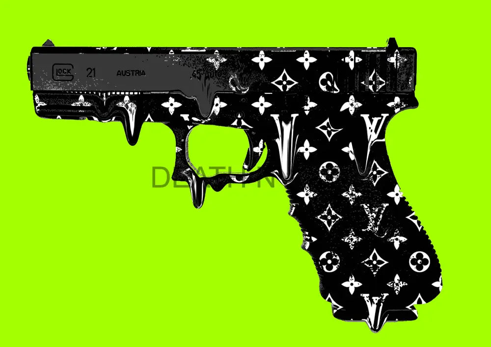 ’Glock Melt G’ 45X32Cm (Hc Edition) (2018) Art Print