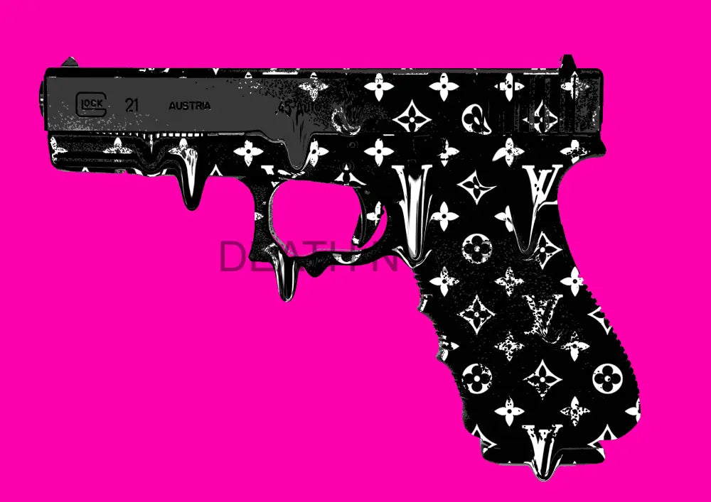 ’Glock Melt P’ 45X32Cm (Hc Edition) (2018) Art Print