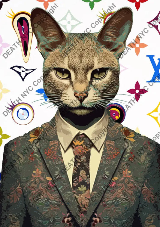 ’Guc Cat An126’’ 60X42Cm (Edition Of 10) (2024) Art Print