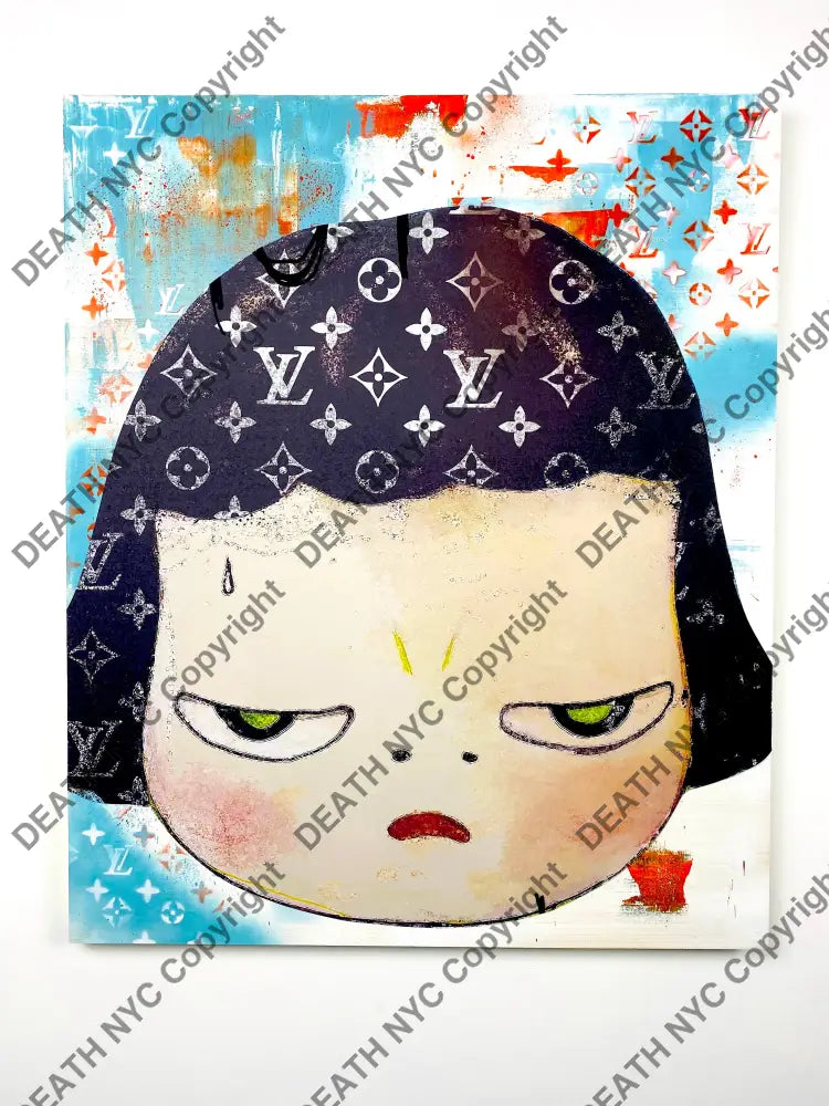Happy Face Original Wooden Canvas (90X75Cm) (2020) Email Us To Purchase. Art Print