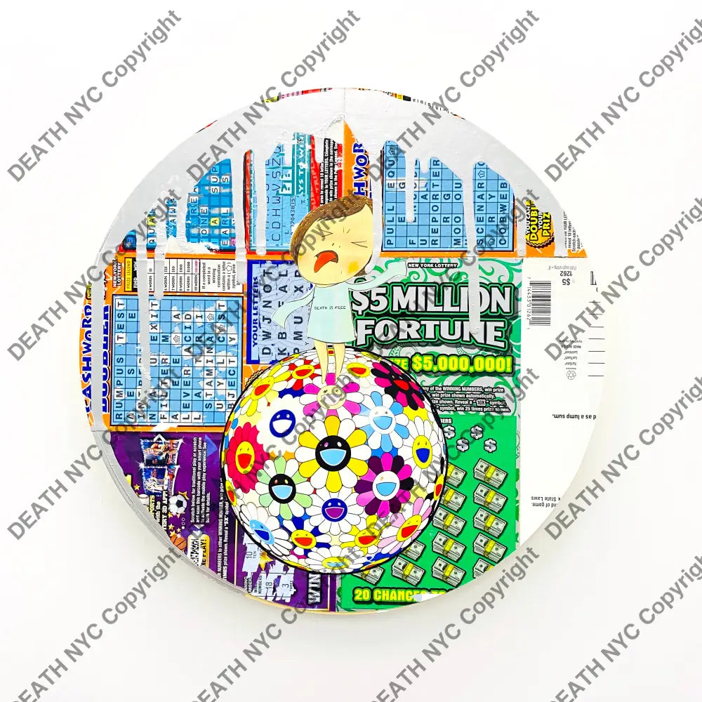 Hate This World Original Wooden Panel (30Cm) (2020) Art Print