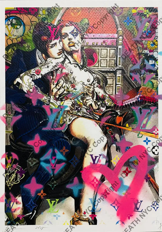 ’jo hug’ Mixed Media art print (Edition of one) 2025 Art Print