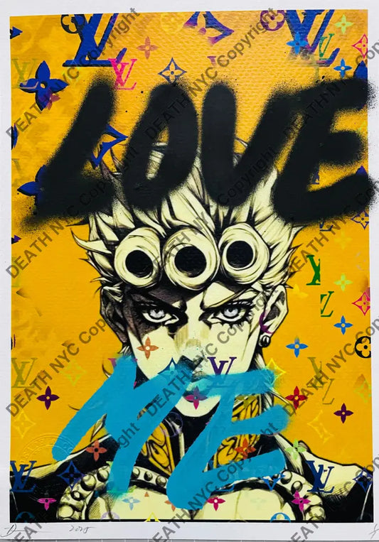 ’jo yel love’ Mixed Media art print (Edition of one) 2025 Art Print