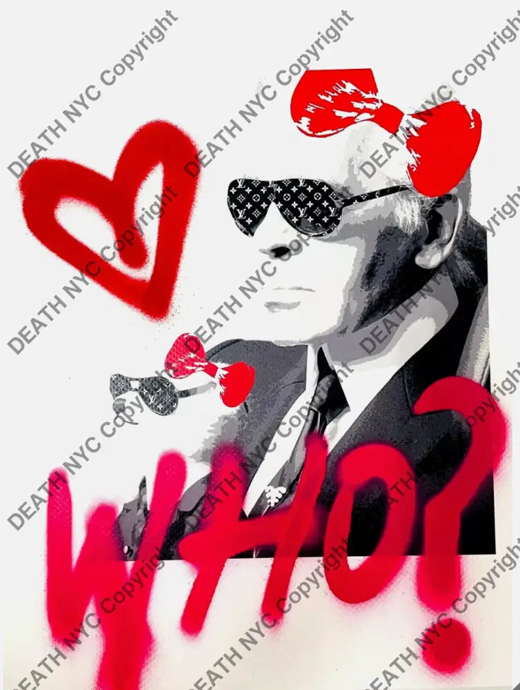 ’Karl Who’ Handwritten (Edition Of One) 2024 Art Print