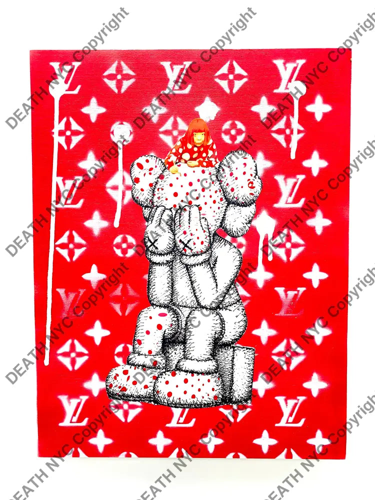 Kusamaxx Original Wooden Canvas (2020) 43Cm X 33Cm Art Print
