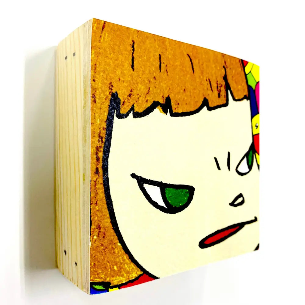 Little Girl Wooden Panel (2020) Edition Of 1 Art Print