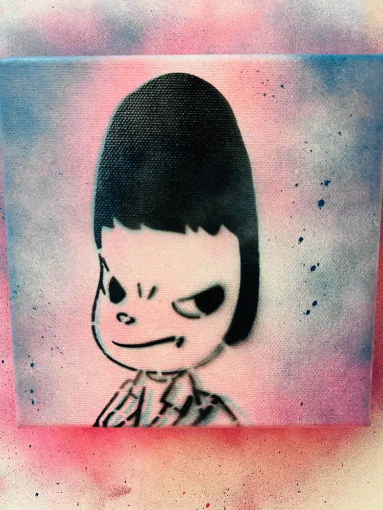 ’Cute stare at u’ Limited Edition Canvas with Mixed Media (Edition of ONE) (2026) Art Print