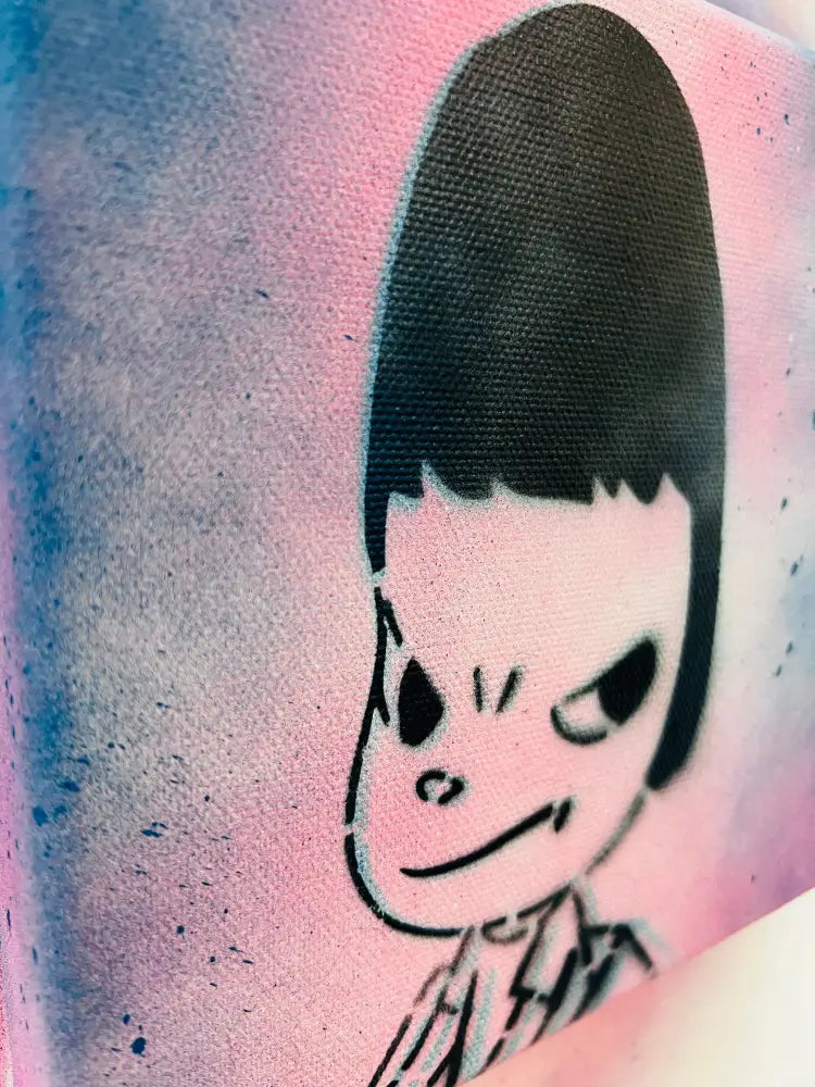 ’Cute stare at u’ Limited Edition Canvas with Mixed Media (Edition of ONE) (2026) Art Print