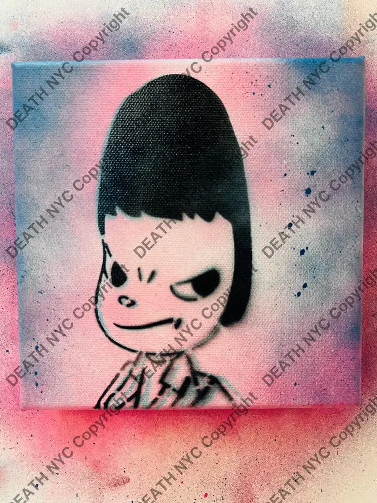 ’Cute stare at u’ Limited Edition Canvas with Mixed Media (Edition of ONE) (2026) Art Print