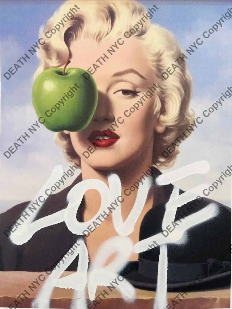 ’Love art or apple?’ (Edition of One) Mixed Media 2026 Art Print