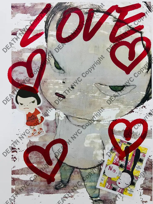 ’Love cute stick’ (Edition of One) Mixed Media 2025 (Copy) (Copy) Art Print
