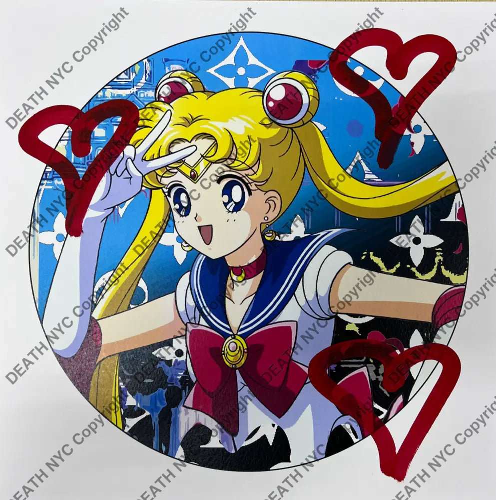 Love Heart 3 (Edition Of 1) Hand Written 2022 Art Print