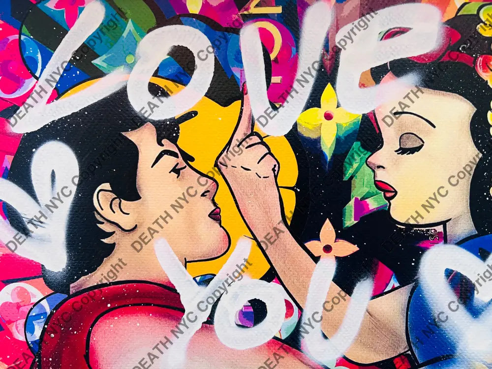 ’Love you snow?’ (Edition of One) Mixed Media 2026 Art Print