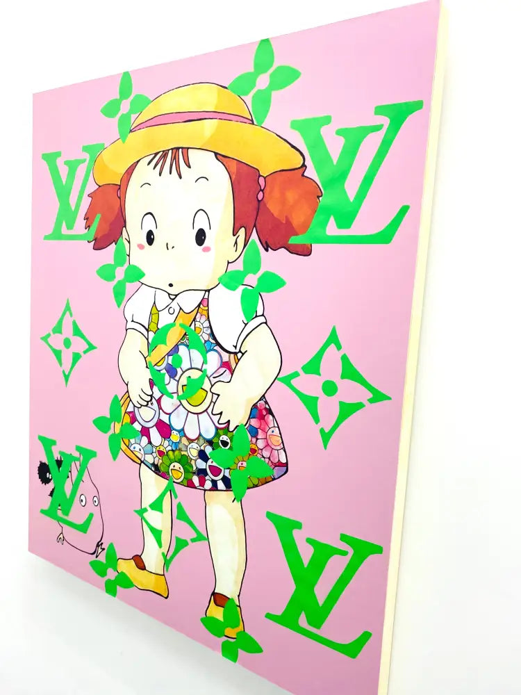 Lux Tt Girl Original Wooden Canvas (90X75Cm) (2020) Email Us To Purchase. Art Print