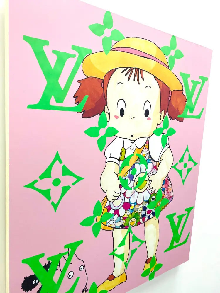 Lux Tt Girl Original Wooden Canvas (90X75Cm) (2020) Email Us To Purchase. Art Print