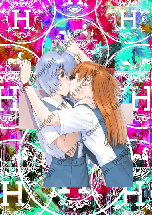 ’M3857 e v kissing’ 30x20cm (Edition of 30) (2025) metal wall art Art Print