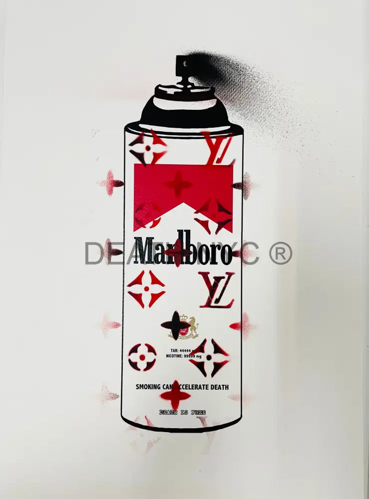 ’Marl Spray’ Stencil Art Print 45X32Cm (Edition Of One) 2024