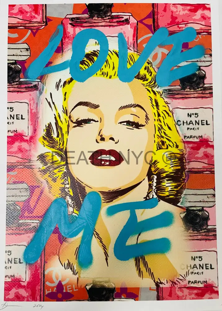 ’Monr Love Me’ Handwritten Art Print 45X32Cm (Edition Of One) 2024