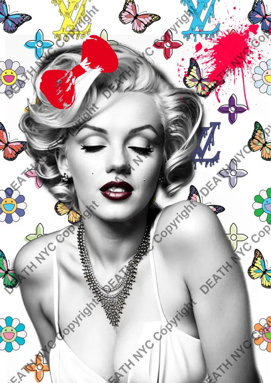 ’Monroe Butterfly’ (Deathz544) 60X42Cm (Edition Of 10) (2024) Art Print