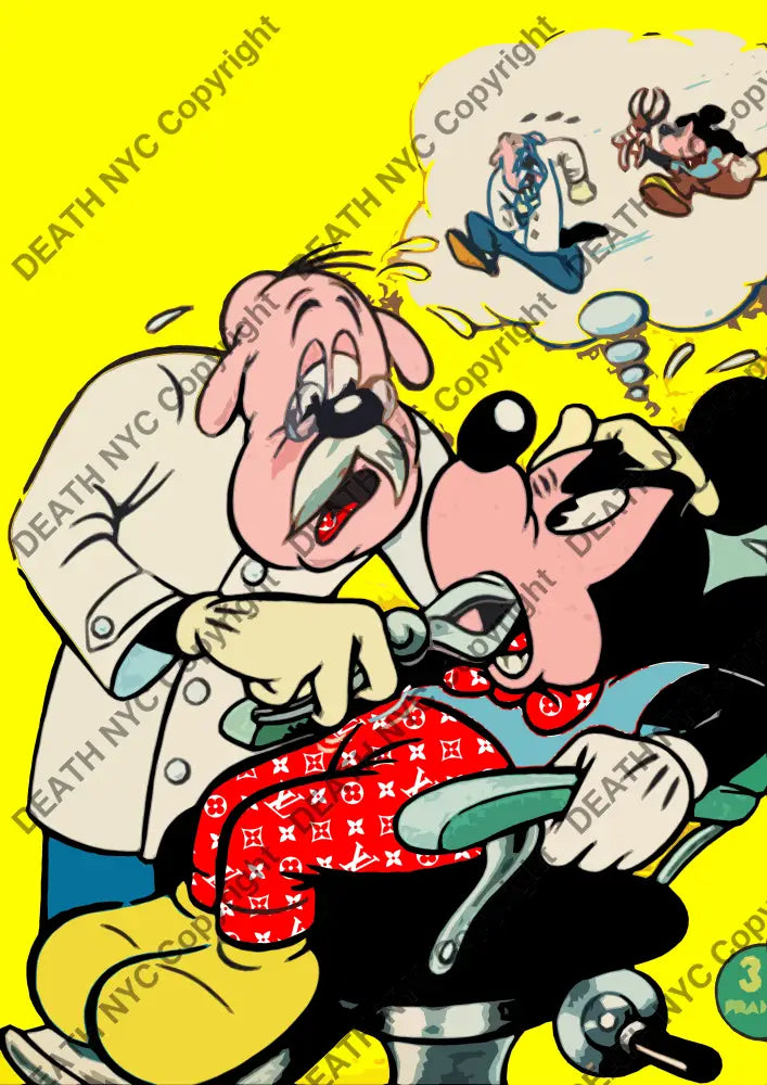 Mouse Dentist Y Art Print