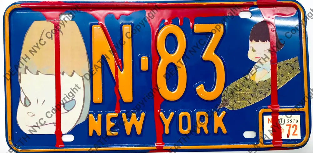 N-83 Drip Original License Plate (2020) Art Print