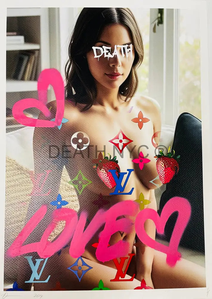 ’N D Girl Love’ Handwritten Art Print 45X32Cm (Edition Of One) 2024