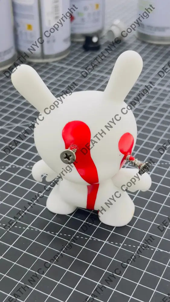 ’Nailed 2 Blood’ Custom Art Toy Dunny (2024) Edition Of One Original Artwork