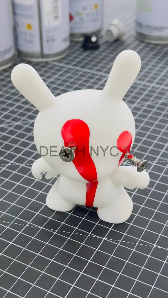 ’Nailed 2 Blood’ Custom Art Toy Dunny (2024) Edition Of One Original Artwork