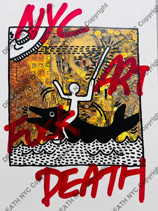 ’NYC har ride’ (Edition of One) Mixed Media 2025 Art Print