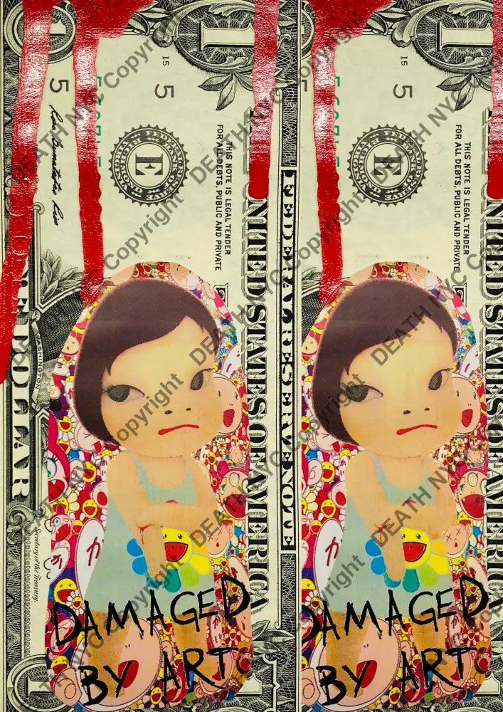 Open Edition Damaged Drip Cute 14.8X21Cm (2021) Art Print