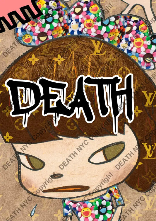 Open Edition Death Cute Flower 14.8X21Cm (2021) Art Print