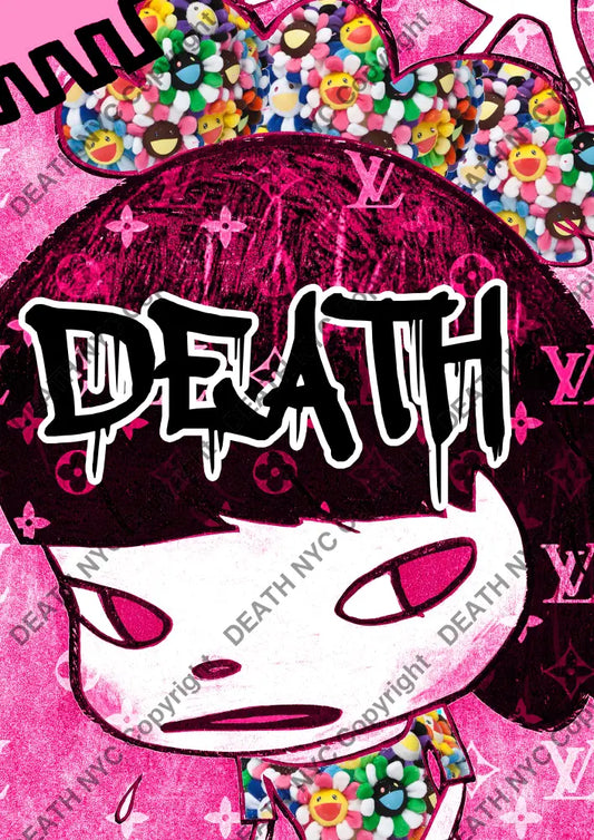 Open Edition Death Cute Flower Red 14.8X21Cm (2021) Art Print