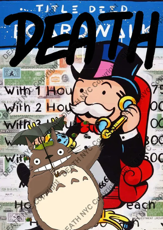 Open Edition Death04037 Monopoly 14.8X21Cm (2022) Art Print