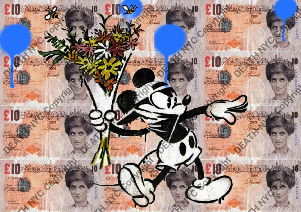 Open Edition Death04107 Mickey 14.8X21Cm (2022) Art Print