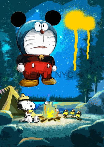 Open Edition Deathma390 Doraemon 14.8X21Cm (2022) Art Print