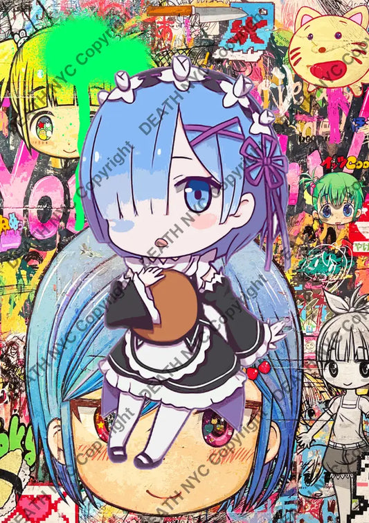 Open Edition Deathma889 Re:zero 14.8X21Cm (2022) Art Print