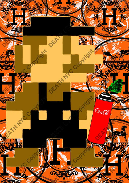 Open Edition Deathmb347 Mario 14.8X21Cm (2022) Art Print