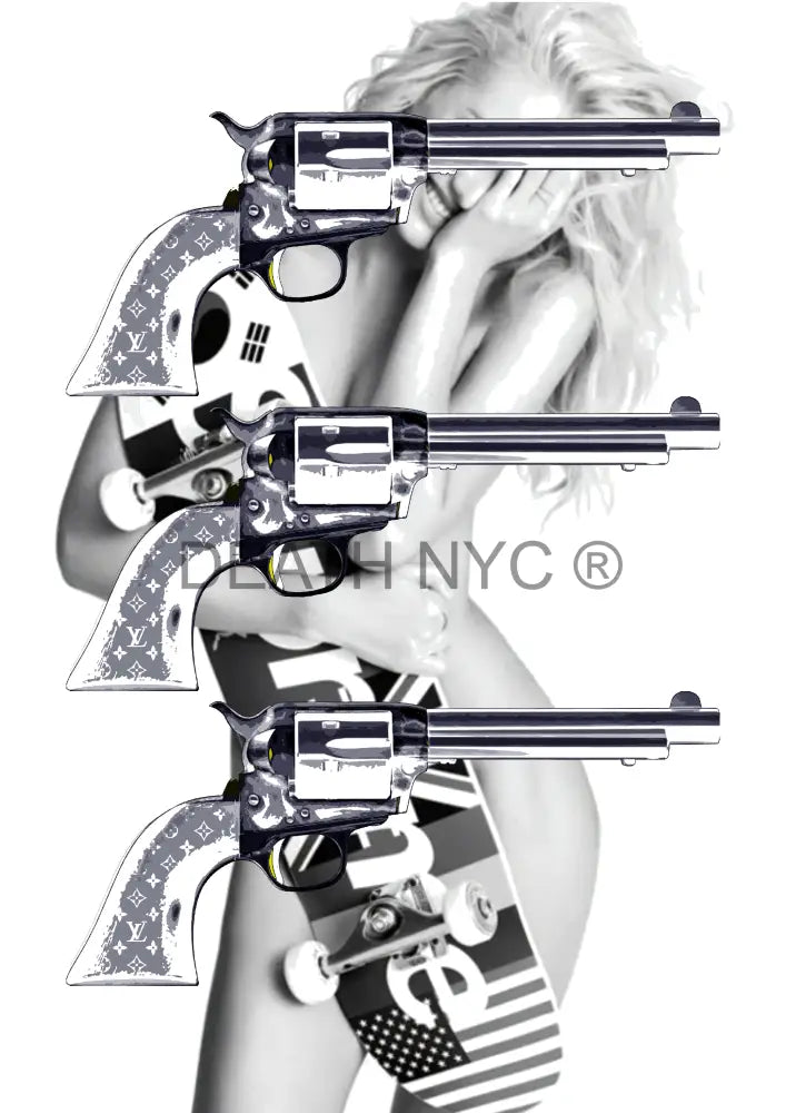 Open Edition Deathmc16 Gun 14.8X21Cm (2022) Art Print