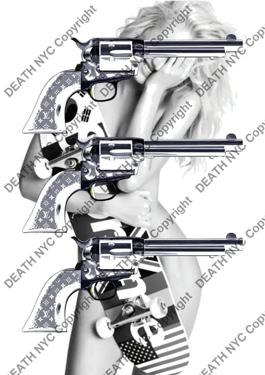 Open Edition Deathmc16 Gun 14.8X21Cm (2022) Art Print