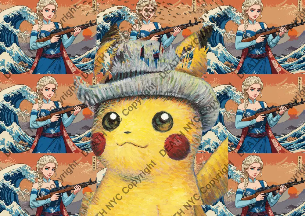 Open Edition ’Deathmi1348’ Piakchu 29.7X21Cm (2024) Art Print