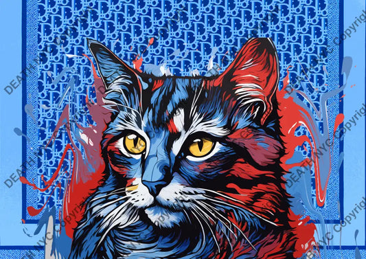 Open Edition ’Deathmi1353’ Cat 29.7X21Cm (2024) Art Print