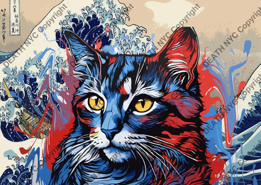 Open Edition ’Deathmi1354’ Cat 29.7X21Cm (2024) Art Print