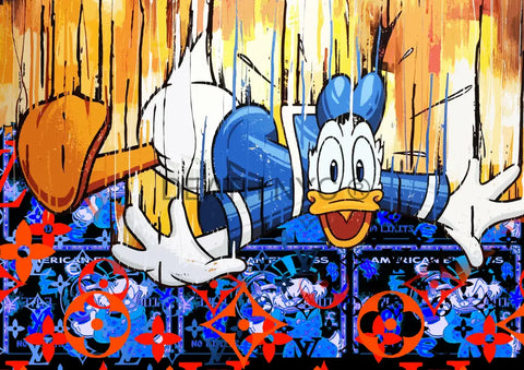 Open Edition ’Deathmk34’ Donald Duck 29.7X21Cm (2024) Art Print