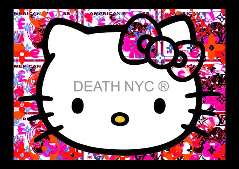 Open Edition ’Deathmk40’ Kitty 29.7X21Cm (2024) Art Print