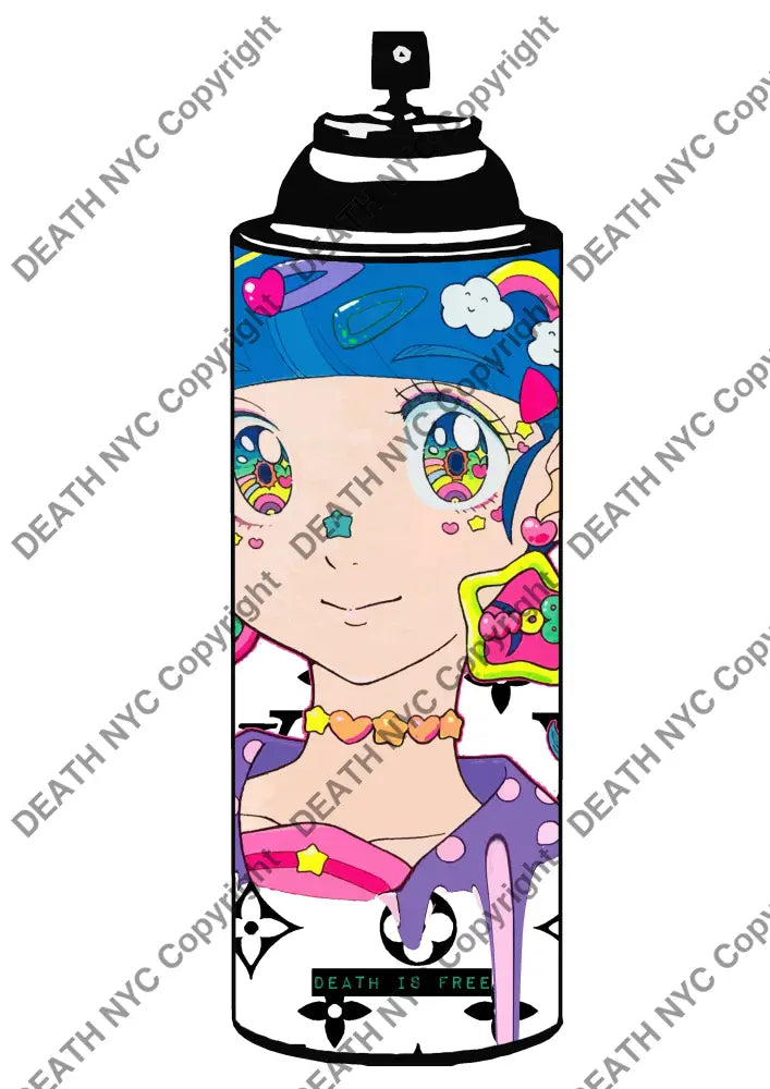 Open Edition Deathp24 Spray 14.8X21Cm (2022) Art Print