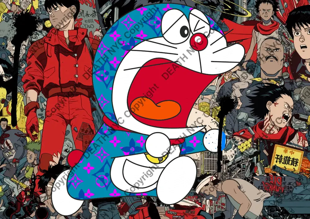 Open Edition Deathq1654 Doraemon 14.8X21Cm (2022) Art Print
